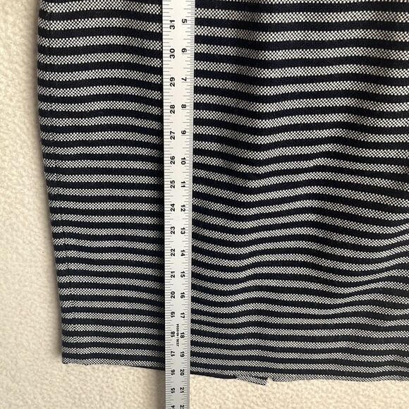 J Crew Skirt Womens Size 0‎ Grey Black Stripe Wool Blend Pencil Workwear - Picture 2 of 6